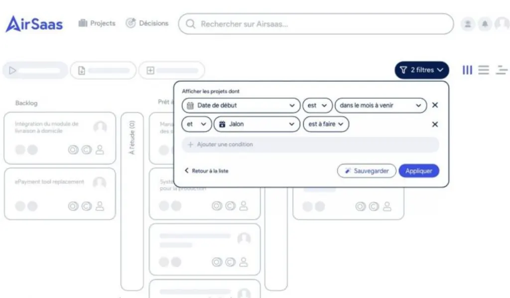 optimisation fiche projet, logiciel, outil de pilotage