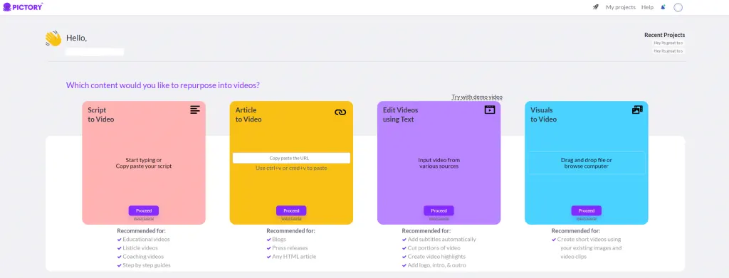 Pictory avis et test de ce logiciel de création de vidéos automatique